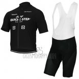 Quick Step Floor Cycling Jersey Bib Short 2017 Short Sleeve Quick Step Floors Black