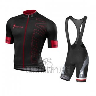 Specialized Cycling Jersey Bib Short 2016 Men Short Sleeve Dark Red and Black