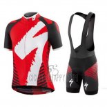 Specialized Cycling Jersey Bib Short 2016 Men Short Sleeve Red and Black