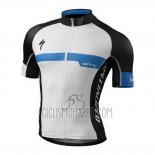 Specialized Cycling Jersey Bib Short 2016 Men Short Sleeve White and Blue