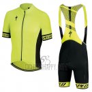 Specialized Cycling Jersey Bib Short 2018 Men Short Sleeve Yellow Black