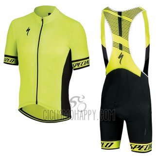 Specialized Cycling Jersey Bib Short 2018 Men Short Sleeve Yellow Black
