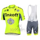 Tinkoff Cycling Jersey Bib Short 2016 Short Sleeve Yellow