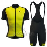 ALE Cycling Jersey Bib Short 2016 Men Short Sleeve Yellow and Black