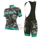 ALE Graphics Prr Camo Cycling Jersey Bib Short 2017 Women Short Sleeve Light Blue
