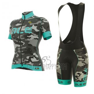 ALE Graphics Prr Camo Cycling Jersey Bib Short 2017 Women Short Sleeve Light Blue