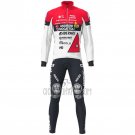 Androni Giocattoli Cycling Jersey Bib Tight 2021 Men Long Sleeve White Red