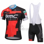 BMC Cycling Jersey Bib Short 2018 Short Sleeve Red and Black