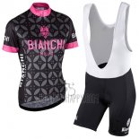 Bianchi Cycling Jersey Bib Short 2017 Women Short Sleeve Pink