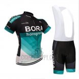 Bora Cycling Jersey Bib Short 2018 Short Sleeve Black and Teal