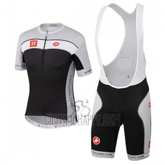 Castelli 3t Cycling Jersey Bib Short 2017 Men Short Sleeve Gray and Black