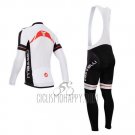 Castelli Cycling Jersey Bib Short 2014 Men Short Sleeve White and Black