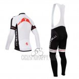 Castelli Cycling Jersey Bib Short 2014 Men Short Sleeve White and Black