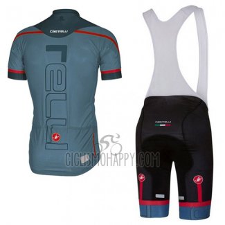Castelli Cycling Jersey Bib Short 2018 Men Short Sleeve Green Militare