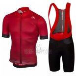 Castelli Cycling Jersey Bib Short 2020 Men Short Sleeve Red