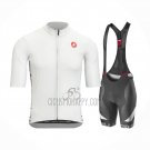 Castelli Cycling Jersey Bib Short 2021 Men Short Sleeve White