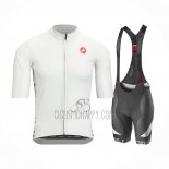 Castelli Cycling Jersey Bib Short 2021 Men Short Sleeve White
