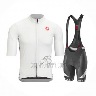 Castelli Cycling Jersey Bib Short 2021 Men Short Sleeve White