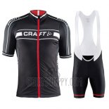 Craft Cycling Jersey Bib Short 2016 Men Short Sleeve Red and Black