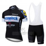 Deceuninck Quick Step Cycling Jersey Bib Short 2019 Short Sleeve Black White