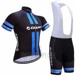 Giant Cycling Jersey Bib Short 2017 Men Short Sleeve Black