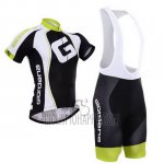 Giordana Cycling Jersey Bib Short 2015 Men Short Sleeve Black and White