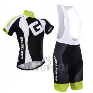 Giordana Cycling Jersey Bib Short 2015 Men Short Sleeve Black and White