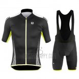 Giordana Sahara Cycling Jersey Bib Short 2017 Men Short Sleeve Black
