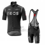 INEOS Cycling Jersey Bib Short 2020 Short Sleeve Black Gray(1)