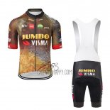 Jumbo Visma Cycling Jersey Bib Short 2023 Men Short Sleeve Green