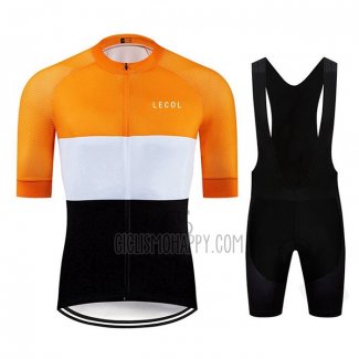 Le Col Cycling Jersey Bib Short 2020 Men Short Sleeve Black White Yellow