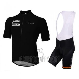Lotto Soudal Cycling Jersey Bib Short 2016 Short Sleeve Black