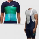 Maap Sector Pro Cycling Jersey Bib Short 2017 Men Short Sleeve Green and Blue