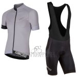 Nalini Curva Slate Cycling Jersey Bib Short 2017 Men Short Sleeve Silver