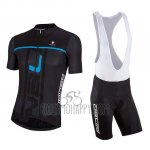 Nalini Cycling Jersey Bib Short 2018 Men Short Sleeve Black and Blue