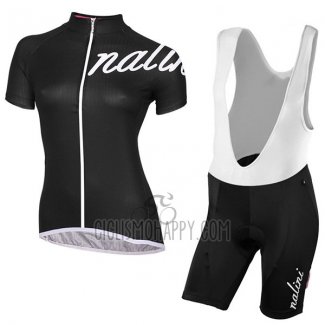 Nalini Wave Cycling Jersey Bib Short 2017 Women Short Sleeve Deep Black
