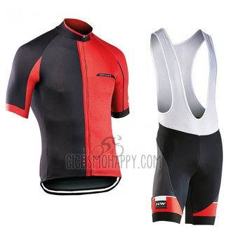 Northwave Blade Cycling Jersey Bib Short 2017 Men Short Sleeve Black and Red