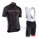 Northwave Cycling Jersey Bib Short 2017 Men Short Sleeve Black