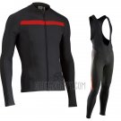Northwave Cycling Jersey Bib Tight 2017 Men Long Sleeve Black