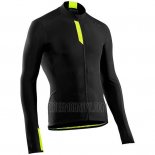 Northwave Cycling Jersey Bib Tight Men Long Sleeve Black Yellow