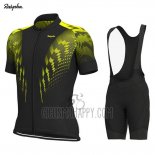Rapha Cycling Jersey Bib Short 2019 Men Short Sleeve Black Yellow