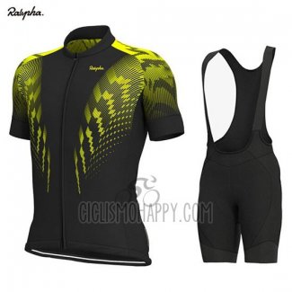 Rapha Cycling Jersey Bib Short 2019 Men Short Sleeve Black Yellow