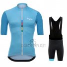 Rapha Cycling Jersey Bib Short 2020 Men Short Sleeve Light Blue