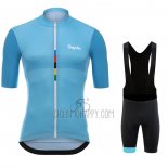 Rapha Cycling Jersey Bib Short 2020 Men Short Sleeve Light Blue