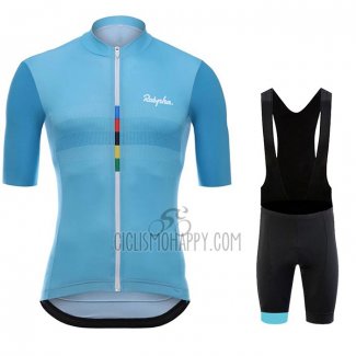Rapha Cycling Jersey Bib Short 2020 Men Short Sleeve Light Blue