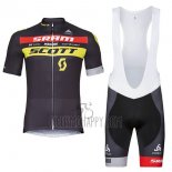Scott Sram Cycling Jersey Bib Short 2018 Short Sleeve Black