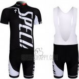 Specialized Cycling Jersey Bib Short 2012 Men Short Sleeve White and Black