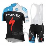 Specialized Cycling Jersey Bib Short 2016 Men Short Sleeve Sky Blue and Black