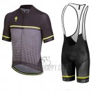 Specialized Cycling Jersey Bib Short 2018 Men Short Sleeve Black Gray Yellow(1)