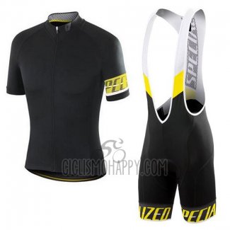 Specialized Cycling Jersey Bib Short 2018 Men Short Sleeve Black Yellow White
